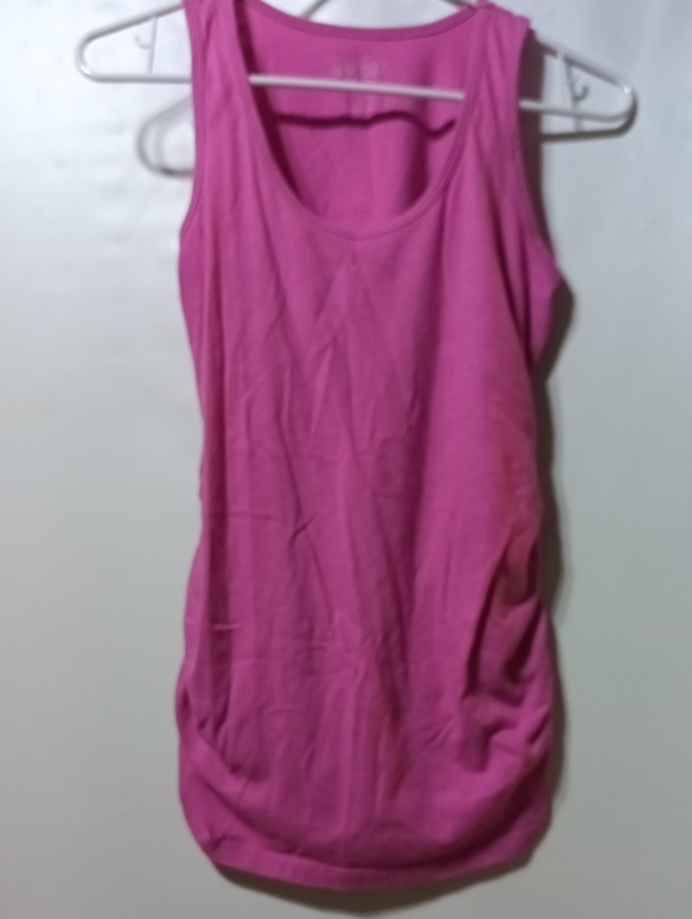 a:glow Bright Pink Scoop Neck Maternity Tank Top